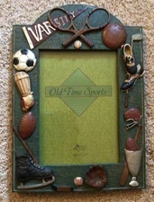 Old Time Sports Freestanding Resin Frame By Russ Holds 5X7 Photo New In box