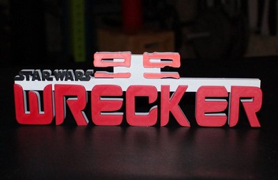Wrecker - Bad Batch - 3D printed Logo Sign Wall Desk Shelf Art