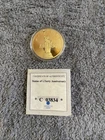 Gold Plated Statue Of Liberty 1886 Commemorative Coin with Swarovski Crystal