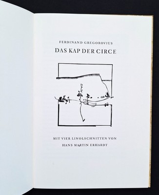 signiert Edition Tiessen · Gregorovius ''Das Kap der Circe'' Grafik H. M. Erhardt