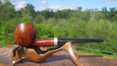 FOR REPAIR Mello Root Imported Briar Italy Smooth Apple Estate Pipe 5.3/4'' L
