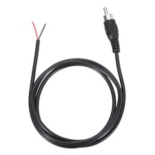 Cavo per altoparlanti da RCA a filo nudo da 3,3 piedi, spina maschio RCA nera