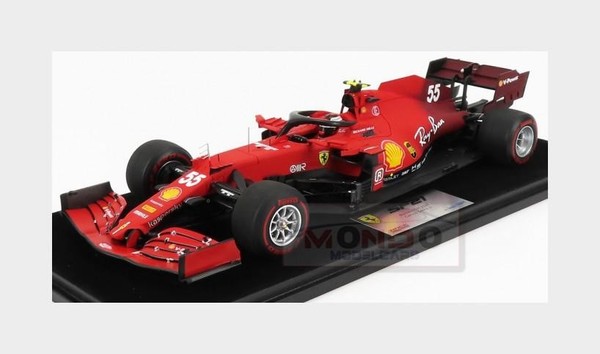 1:18 Looksmart Ferrari F1 Sf21 #55 Bahrain Gp 2021 Sainz Jr. +Showcase LS18F1036-image