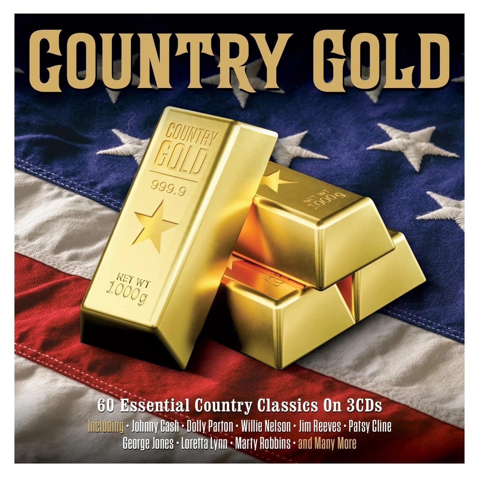Country Gold 3-CD NEW SEALED 2025 Lynn Anderson/Jeannie C. Riley/Charlie Rich+