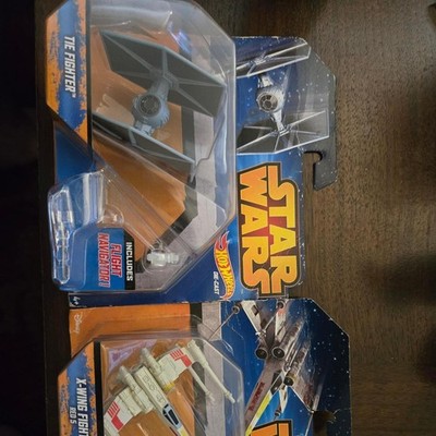 Hot Wheels Star Wars X-Wing and TIE Fighter die-cast