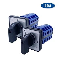 Rotary Cam Switch 25A LW26-25 8-Position Single Line 8-Group Power Signal