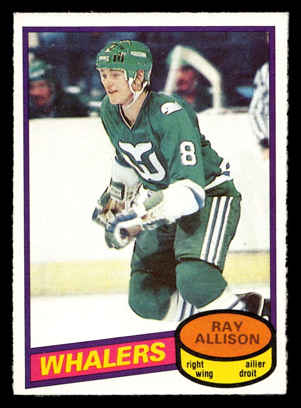 1980-81 O-Pee-Chee #126 Ray Allison Near Mint RC Rookie Whalers OPC  ID:430671
