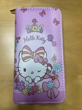 Pink And Flowers Zip Wallet New