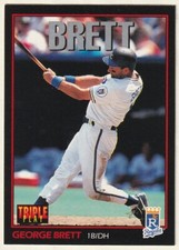 1993 TRIPLE PLAY GEORGE BRETT #214 KANSAS CITY ROYALS BASEBALL **FREE SHIPPING**