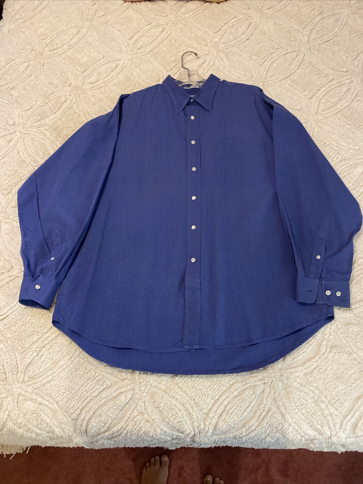 Gap  Mens XL Classic Fit Button Up Blue  Long Sleeve 100% Cotton Shirt