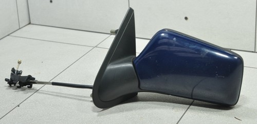 VW Gol 3 III 1H1 (91-97) Aussen Spiegel manuell Tür vorne Links Blau #38847-B528