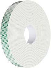 3M 4008 Natural Polyurethane Double Coated Foam Tape 0.75" Width x 5yd Length