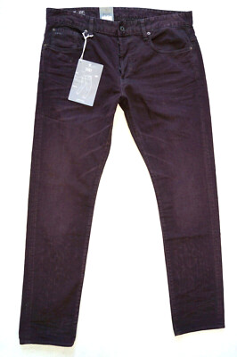 G-STAR RAW  3301 Tapered Jeans Herren  W32 L34 lila-weinrot 99,99   NEU