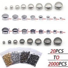 Round Nail Head Studs for Leather Purses Crafts Clothes Decoration Gold Silver