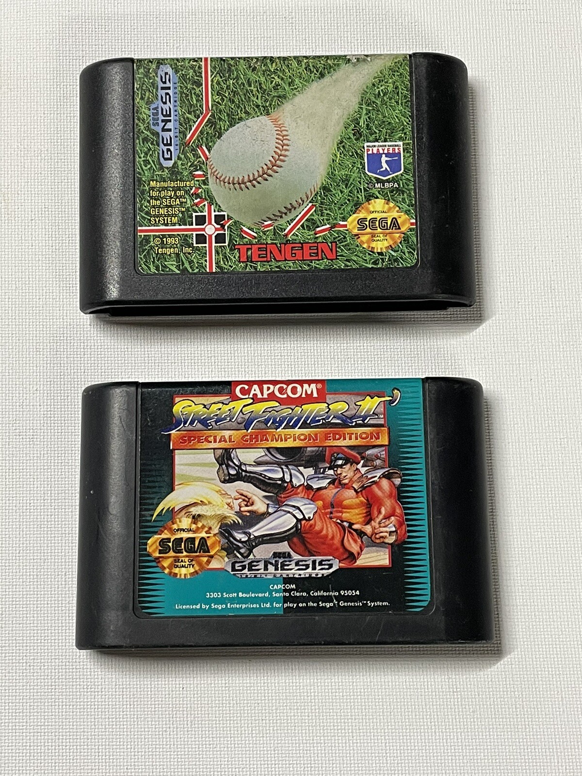 Street Fighter II Special Champion Edition (Sega Genesis 1993 & RBI Baseball 93