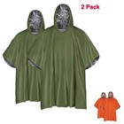 2x Regenponcho Fahrrad Thermal Regencape Regen Poncho Wasserdicht Regenschutz