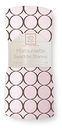 SwaddleDesigns Marquisette Swaddling Blanket, Premium Cotton Muslin, Brown Mod - Picture 1 of 4