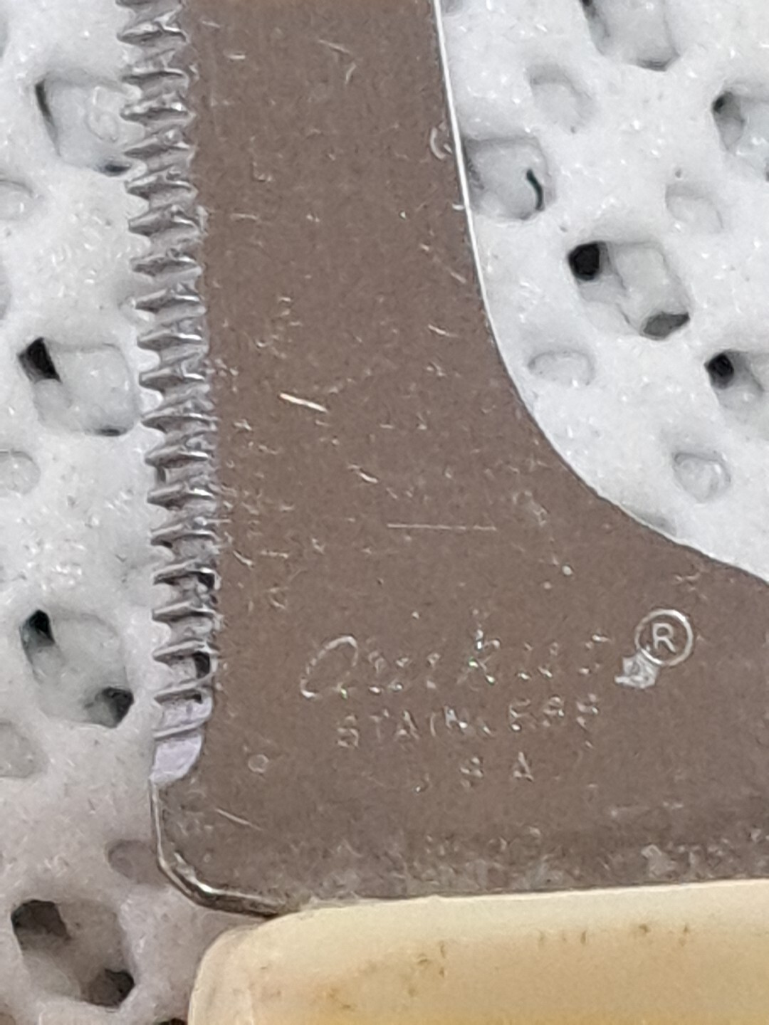 Vintage Quikut Serrated Tomato Slicing Knife Stainless 4.5” Blade Cream Handle eBay