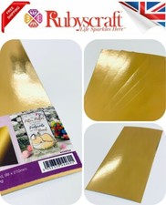 Hunkydory - 12 Sheets GOLD DL Mirri Card Mats 99 x 210mm Matting & Layering
