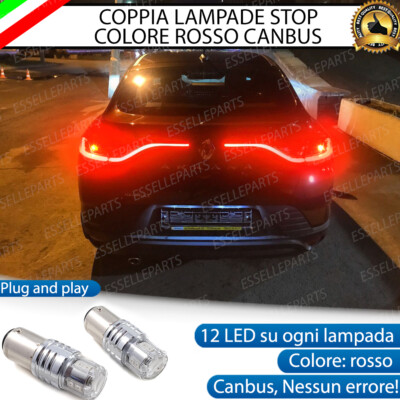 COPPIA LED P21W BA15S STOP POSTERIORI ROSSO CANBUS MOTO SCOOTER QUOD