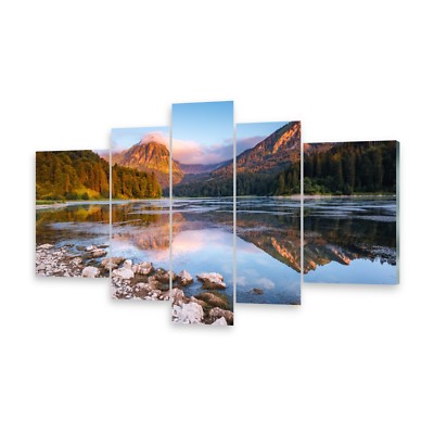 Mehrteilige Bilder Glasbilder Wandbild Schweizer Alpen