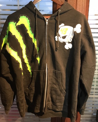 DC SHOES X MONSTER ENERGY FORD Ken Block 43 in tutto felpa con cappuccio e  cerniera Giacca Grande | eBay