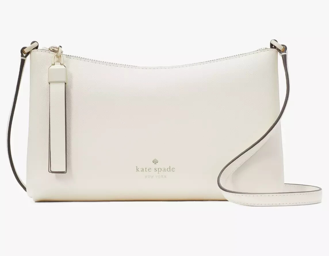 Kate Spade Sadie Crossbody Bag Meringue White Leather Purse KE594 NWT $259 F - Main Image