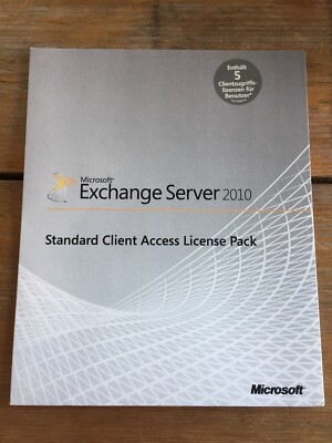 Microsoft Exchange Server 2010 Standard Erweiterungslizenz fuer 5 Benutzer