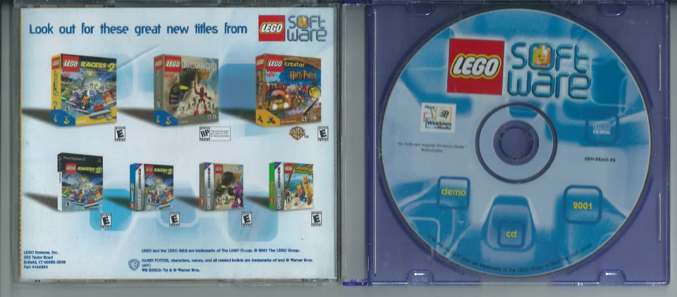 ✈️ LEGO Creator Harry Potter & LEGO Soft Ware (Demo) (CD-ROM, 2001, Works Great) - Image 2 of 3