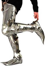 Medieval LARP Armor Leg Guard Steel leg Armor Greaves Armor Cosplay/Halloween