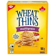 2 Boxes of Wheat Thins Multigrain Crackers 180 g Each