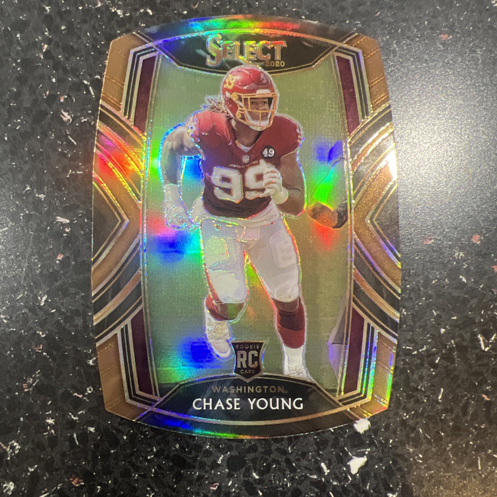 2020 Panini Select - Club Level Copper Prizm Die-Cut #264 Chase Young /355 (RC)