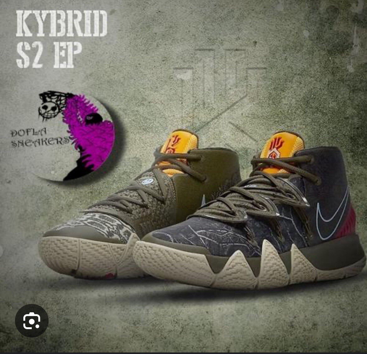 New 10.5 Nike Kyrie Kybrid S2 What The Camo Basketball Shoes
