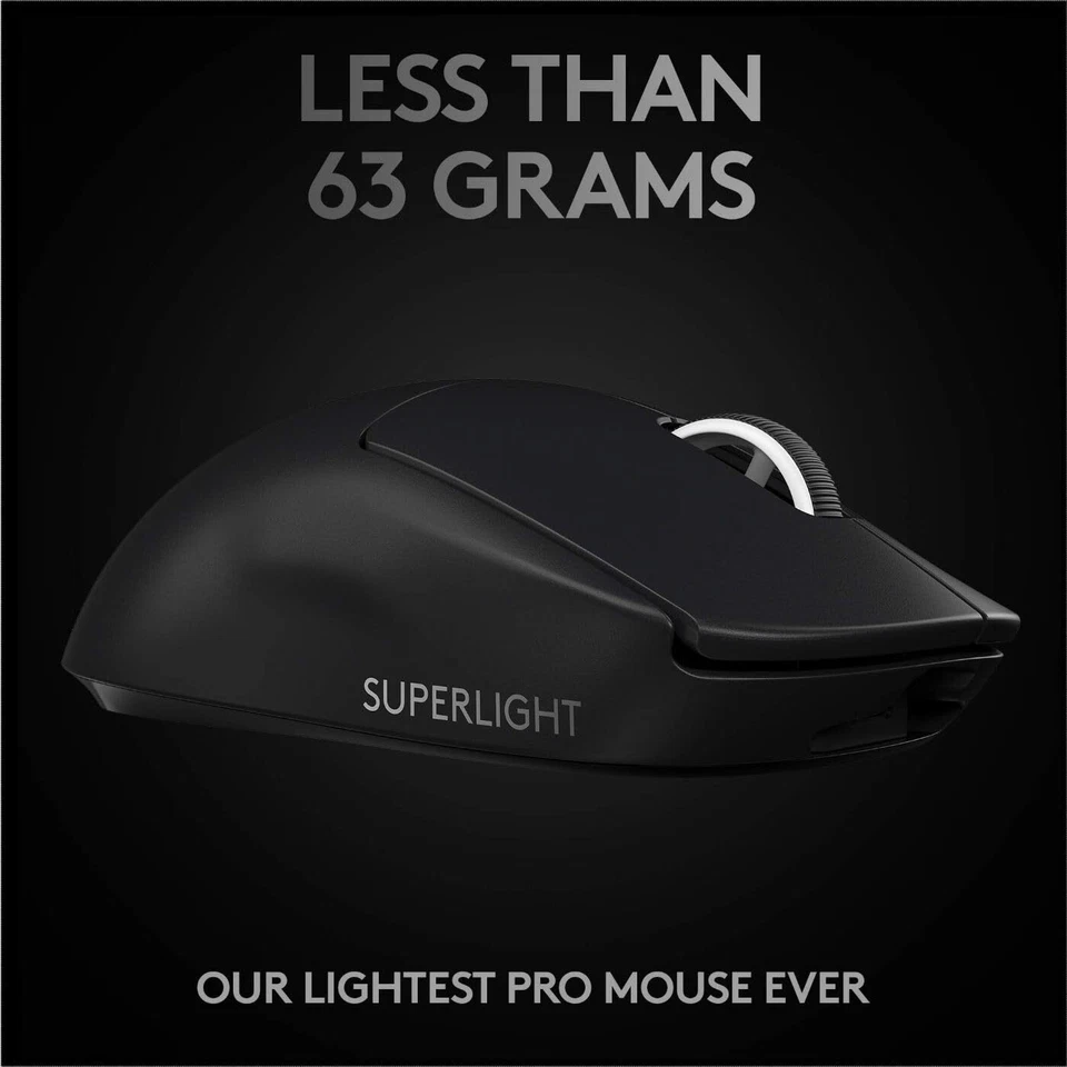 Logitech G Pro X Superlight Wireless Gaming Mouse Black Lightweight Precision... - Image 3 of 4