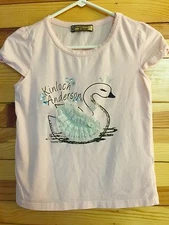 Kinloch Anderson Scotland Girls Pink Tulle Swan Top Rhinestone Accents 140 11