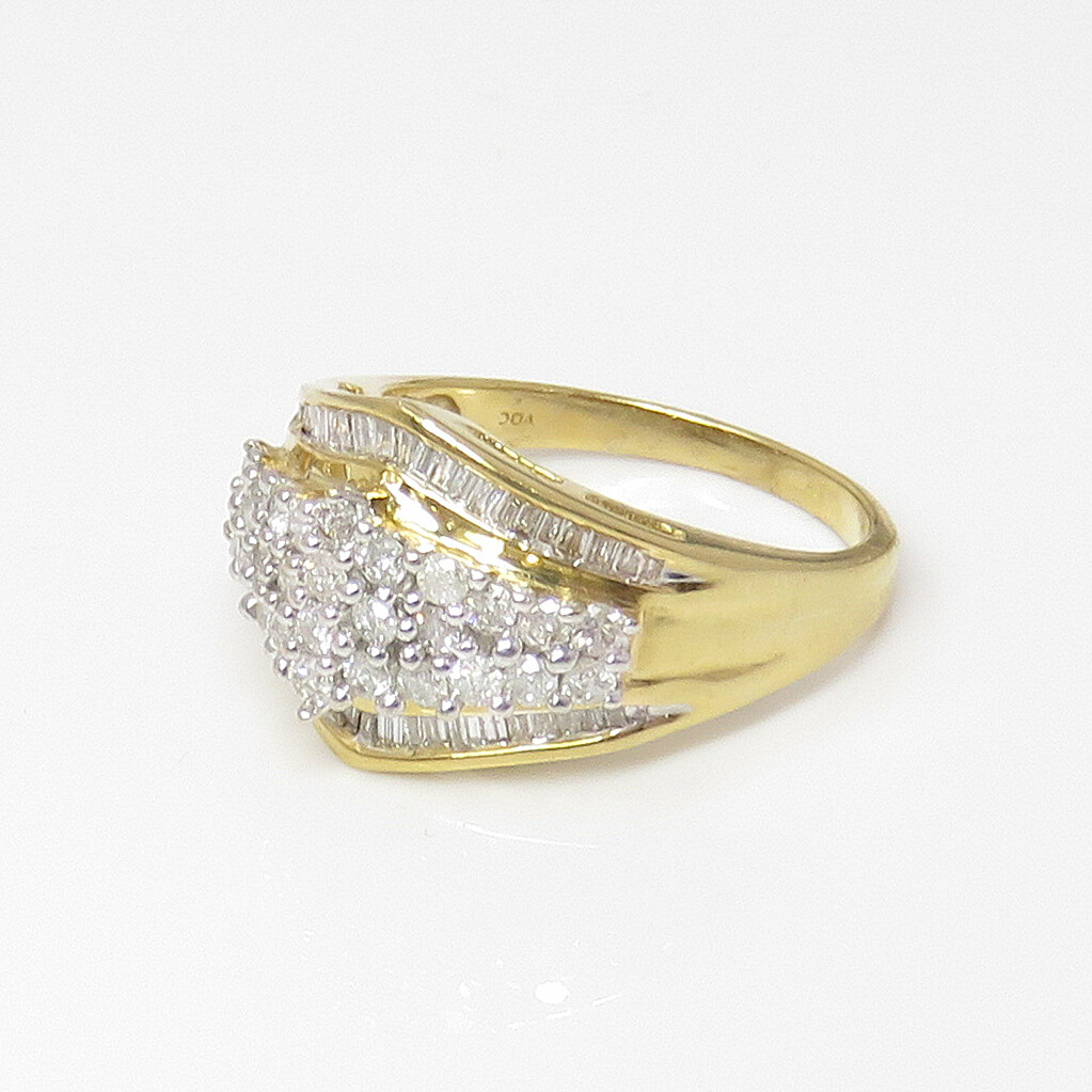 NYJEWEL 14k Yellow Gold Diamond Ring - image 3