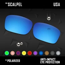 Anti Scratch Polarized Lot Replacement Lenses for-Oakley Scalpel OO9095 Options