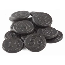 Gustaf's Dutch Licorice Money Salt Coins Choose Size Free Ship!