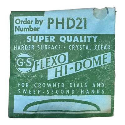 Germanow-Simon Mach (GS) PHD21 Watch Crystal NOS Part Flexo Hi-Dome