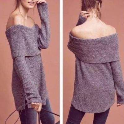 Taupe Lucerne Chenille Cowl Neck 