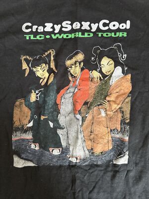 TLC Crazy Sexy Cool Album World Tour Black T-Shirt Retro Tee 2020