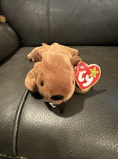 Ty Beanie Babies Bucky The Beaver Brown 1995 Stuffed Animal Plush