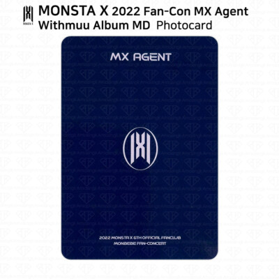 Monsta X 2022 Fan-Con MX Agent Official MD Withmuu Photocard KPOP