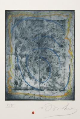 Tighe O'Donoghue, Lunar Abstract, Etching with Aquatint, signed and numbered in