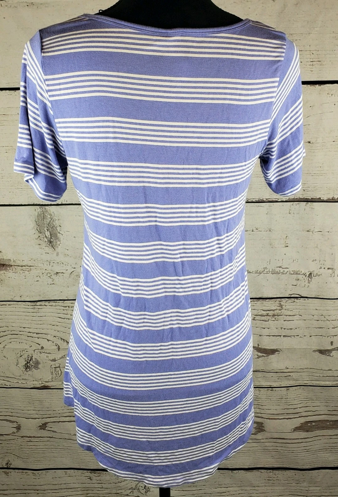 lularoe tunic short sleeve striped tee shirt