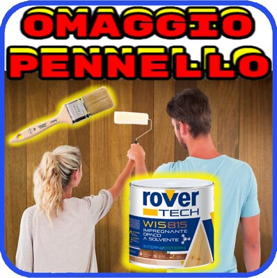 Rover Wood Protective Impregnating Stain, Dark Walnut, 5 L, Matte