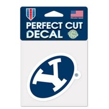 BYU Cougars 4"x4" Perfect Cut Car Decal NEW NCAA Auto Sticker Emblem