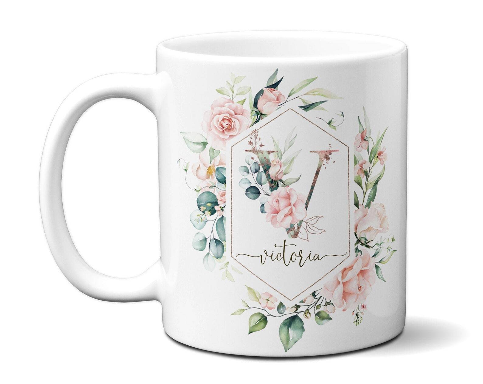 Custom A-Z Letter Personalized Mug Gift for Teacher or Tutor