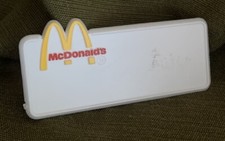 Mc Donald’s Uniform Name Badge Pin 1980’s Unused