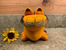 Vintage 1981 Fun Farm Garfield Cat Plush Stuffed Decorative Toy 6" Tall Rare